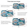 thumbnail image 5 of ALAZA Summer Daisies Flowers Windshield Sun Shade Car Foldable Visor Block UV Rays Protector 53"x23.5", 5 of 8
