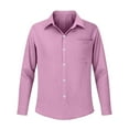 thumbnail image 2 of Yievot Womens Button Down Shirts Long Sleeve V Neck Tops Casual Loose Collared Blouses, 2 of 5