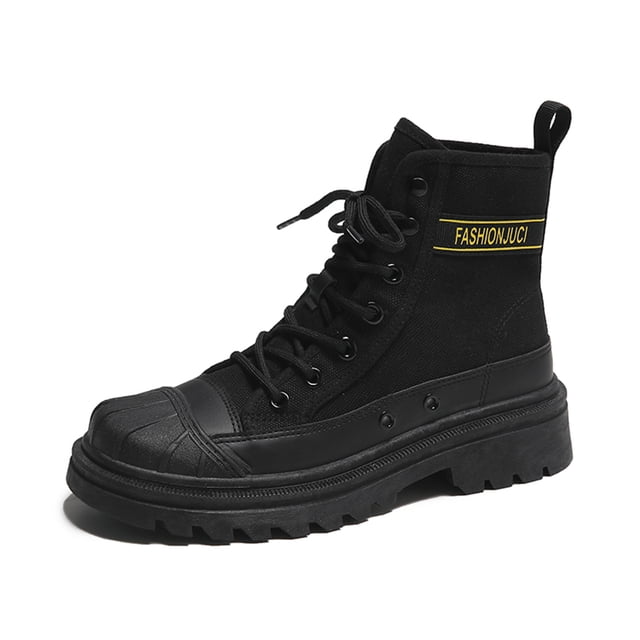 Bottes Martin Décontractées Rehaussées pour Femmes, Chaussures de Randonnée Confortables Antidérapantes, Chaussures de Randonnée Rétro Respirantes