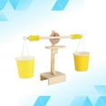 TUIBELY Math Balance Scale Toy DIY Wooden Scales Game for Kids