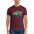 thumbnail image 3 of ONETECH Vintage Racing Mens Graphic T Shirt 100% Cotton Round Neck Tee Burgundy, 3 of 8
