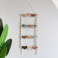 thumbnail image 4 of Hairpin Storage Rack Boho Style Classification Braided Hanging Tassel Space-saving Wood Hair Claw Clip Organizer Household Supply, 4 of 12