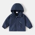 thumbnail image 2 of Agkizg Boys Waterproof Hooded Zip Up Jacket Lightweight Outdoor Casual Fall Coat, 2 of 4