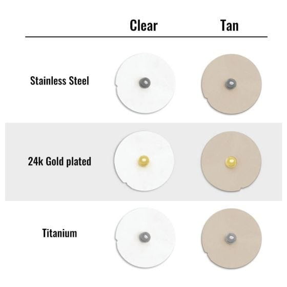 Accu-Patch Pellets, Titanium, Clear