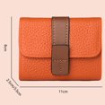 thumbnail image 5 of Mosey Purse Changes Wallet Buckle Closure Faux Leather Solid Color Students Allowance Credit Card Holder Large Capacity Portable Waterproof Wallet, 5 of 7