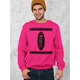 thumbnail image 6 of Halloween Crayon Shirt Costume For Teams Groups Crewneck Sweatshirt, M, Cyber Pink, 6 of 6