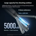thumbnail image 4 of Bigcan Charging Remote Control Tripod Selfie Stick for GoPro Hero 13/12/11/10 – Extendable to 45cm, Magnetic Base, 5000mAh Battery, 360° Adjustable, Bluetooth Remote, USB-C Charging, 4 of 11