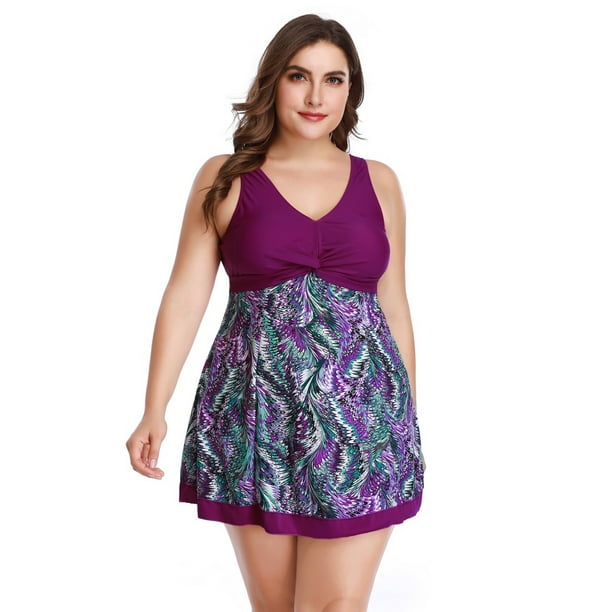 Summer Mae Womens Plus Size Swimsuits with Shorts One Piece Bathing