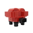 thumbnail image 2 of Set of 2 ISA Brand Red Color Ignition Coils and 8 ISA Spark Plugs Compatible with 1997-1999 Ford F-150 4.6L V8 -cc 281ci Replacement for FD487, 2 of 4
