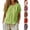 Green, variant on Oversized Tshirts for Women Linen Cotton Blend Button Down Shirt Casual Short Sleeve Neck Blouse Loose Fit Red Summer Tops for Women