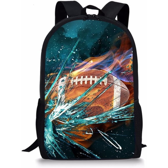 CHAQLIN 17inch Backpack Shoulder Bag Daypack for Womens Mens Football