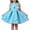 Light Blue, variant on THDHVS Flower Girl Dress,3D Floral Sleeveless Tulle Tutu Princess Dress Casual Style for Girls Summer Party,Dresses for Girls White 12-18 Months