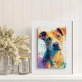 thumbnail image 2 of Toile Murale Portrait de Chien Vibrant 15,75 X 11,81 Pouces, 2 of 8