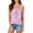 Purple 1, variant on Fewfanhot Women's Lavender Round Neck Sleeveless Camisole, Soft Staple Layering Tank Top in Multiple Pastel Colors