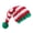 S, variant on Crochet Christmas Santa Caps with Stripe Formal Event Santa Hats Festival Props Furry Warm Hat for Holiday Gathering Party