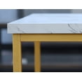 thumbnail image 2 of Modern Marble and Gold Sofa Table with Dimensions 41.5" Wide, 11.5" Deep, and 29.7" High, 2 of 7