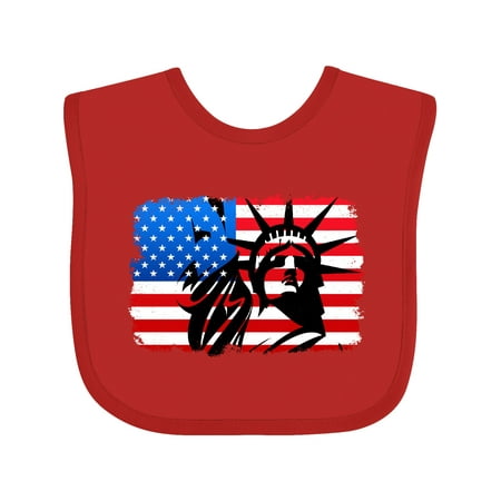 

Inktastic Liberty Flag Gift Baby Boy or Baby Girl Bib