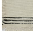 Better Homes & Gardens Jett Stripe Woven Placemat Black and White