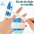 thumbnail image 4 of Férula de Dedo Tipo Sombrilla Ajustable – Aluminio con Espuma Suave – Para Dedo en Martillo, Fractura, Lesiones, Inmovilizador de Dedo Rápido, Reutilizable y Cómodo, 4 of 11