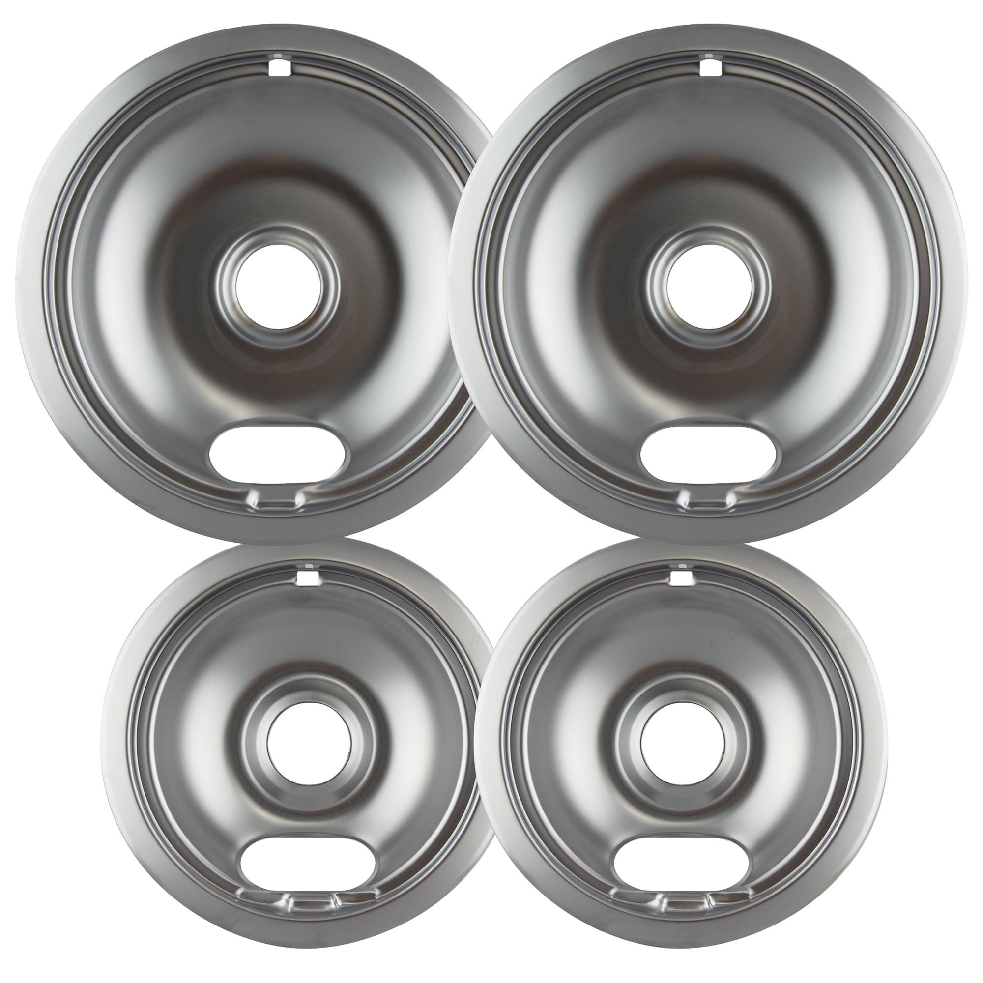 Range Kleen 10124XN Style A Heavy Duty Chrome Drip Bowls 4 Pack