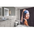 thumbnail image 2 of Live Life Heavy Weight Fabric Shower Curtain (70" x 72") - Girl with the Pearl Earring, 2 of 2