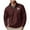 Wine, variant on Busydd Men's Sweatshirt Casual Stand Collar Long Sleeve Shirts for Men Fashion Zipper Graphc Fall Sweatshirs for Men Comfy Breathable Pullover Tops M