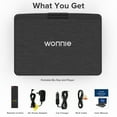 thumbnail image 3 of WONNIE Portable Blu Ray DVD Player, 16.9 inch DVD Player with 14.1" 1080p HD Screen, Blu Ray Players built in 5000mAh Battery, Supports HDMI Output, Dolby Audio, Last Memory, USB/SD Card, AV in, 3 of 11