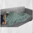 thumbnail image 5 of Geometric Soft Flannel Fleece Blanket, Pastel Retro Groovy Disco Themed Abstract Shapes in Repetitive Pattern, Cozy Plush for Indoor and Outdoor Use, 50" x 60", Teal and Multicolor, by Ambesonne, 5 of 5