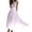 Light Pink, variant on Women's Sexy Starry Sky Gradient Print V Neck Sleeveless Beach Dress - Zipper Decoration, Waistband Design, S-XXL