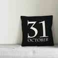 thumbnail image 2 of Creative Products October 31 Black 16x16 Spun Poly Pillow, 2 of 2