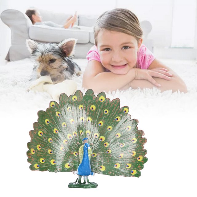 Modelo de simulación de pavo real ANGGREK figura decorativa ornamento regalo