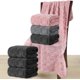 thumbnail image 2 of Juego de Toallas de Baño 3 Piezas Toallas de Microfibra Ultra Suaves y de Secado Rápido Altamente Absorbentes para Hogar, Hotel, SPA, Gimnasio (3X Negro), 2 of 4