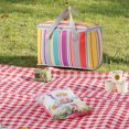thumbnail image 3 of Lunch Bag Clearance! Anckoeil Outdoor Large Capacity Picnic Bag Camping Picnic Basket Travel Picnic Bag Portable Bento Bag Thermal Insulation Bag, 3 of 7