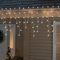 thumbnail image 2 of Celebrations 9073827 Incandescent Stay Shine Incandescent Mini Clear & Warm White Icicle Christmas Lights  100 Count, 2 of 2