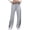 Gray, variant on CIENVNSTG Women's High Waisted Wide Leg Track Pants with Side Stripes Drawstring Closure Loose-Fit Straight Leg Design Athletic Sweatpants with Pockets for Sports Jogging Daily Wear Black M