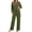 Army Green, variant on MOSHU 2 Piece Lounge Sets for Women Side Slit Pajamas Sets Loose Long Sleeve Tops and Wide Leg Pants Casual Outfits