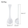 thumbnail image 2 of 15 Pcs Measuring Spoon with Short Handle, Teaspoon (3 g) Plastic Scoops, White, 2 of 5