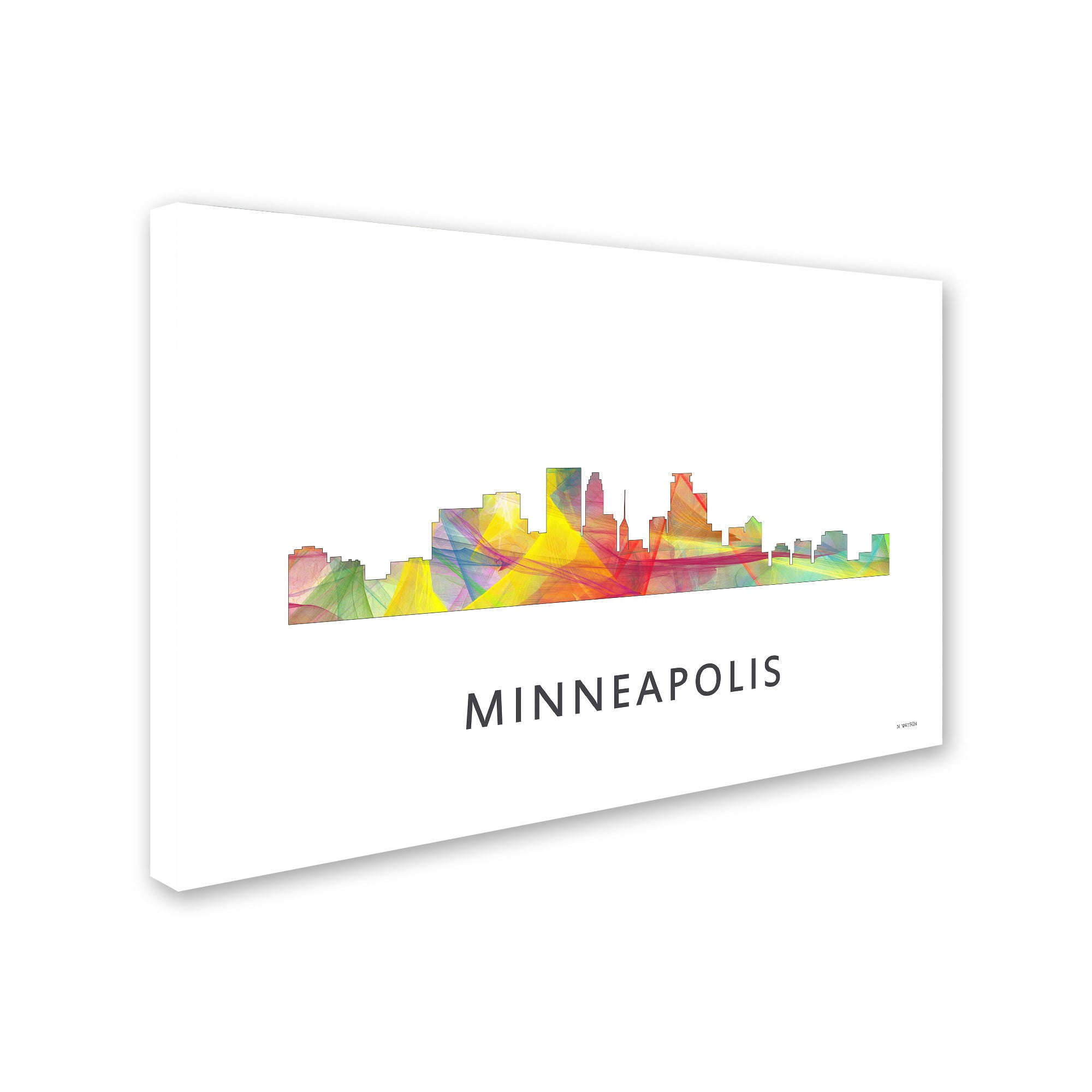 Trademark Fine Art 'Minneapolis Minnesota WB-1' Canvas Art by Marlene Watson