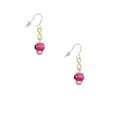 thumbnail image 2 of Delight Jewelry Silvertone Hot Pink Ladybug Spinner Gold Tone Infinity French Earrings, 2 of 4
