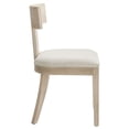 thumbnail image 6 of Side Dining Chair, Set of 2, Ivory White, Fabric, Wood, Bar Pub Cafe Bistro Dining Kitchen Hospitality Restaurant, Modern Contemporary, HB37233, 6 of 10