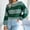 Green, variant on Tralilbee Loose Casual Half Zip Knit Sweater Jumper Pullover Tops for Women Ladies Oversize Winter Stripe Hoodie Knitted Sweater Sweatshirt Coat