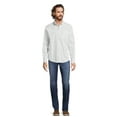 thumbnail image 2 of George Men's & Big Men's Long Sleeve Poplin Button-Up Shirt, Sizes S-3XL, 2 of 5