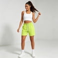 thumbnail image 5 of KPOPLK High Waisted Split Running Shorts for Women 7" - Comfy Mesh Liner for Workout Athletic Gym Track Quick Dry S-3XL Size L,Light Green, 5 of 9
