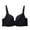 Black, variant on Women's Solid Color Maternity Sleeping Underwear WIth Underwear Women Daily Bra Moderate Support Wide Strap Comfort Bralettes Full Coverage Wireless