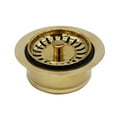 thumbnail image 4 of Westbrass COMBO PACK 3-1/2" Post Style Kitchen Sink and Waste Disposal Flange Strainers, Polished Brass, 4 of 12