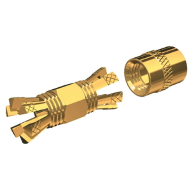 2" Gold Marine Splice Connector for Coaxial Cable