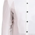 thumbnail image 3 of gbyLJF Men's Shirt-style Cape Solid Color Fashion Lapel Top Lightweight Long Sleeve Button Down Dress Shirt, 3 of 4