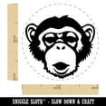 thumbnail image 2 of Chimpanzee Primate Ape Self-Inking Rubber Stamp Ink Stamper - Orange Ink - Medium 1 Inch, 2 of 7