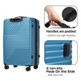 thumbnail image 3 of Yougu Hardshell Luggage Sets 3 Piece double spinner 8 wheels Suitcase with TSA Lock Lightweight 20''24''28'' BlueBlue, 3 of 12