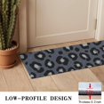 thumbnail image 3 of Black and Gray Leopard Print Washable Non Slip Indoor Door Mat, Decorative Entry Rug for Entrance, Bedroom, Kitchen, Bathroom, 16"x47", 3 of 6